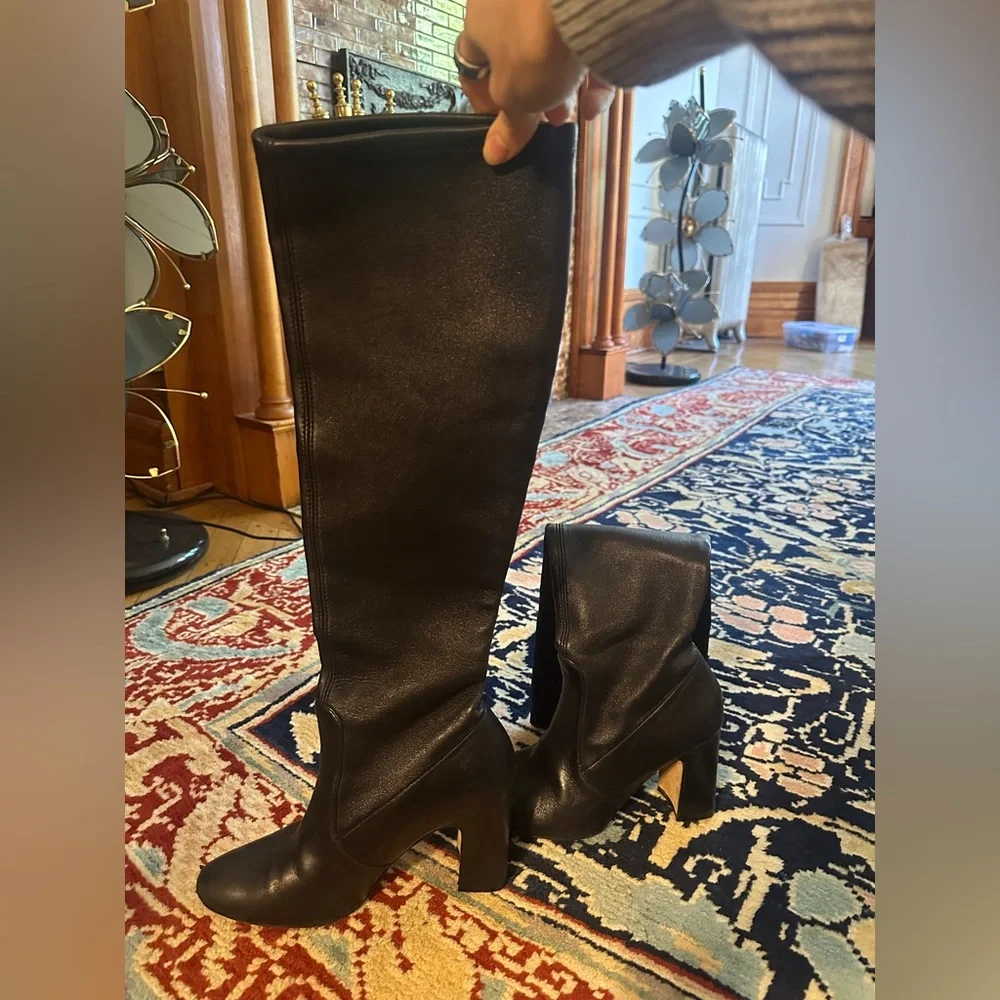 Stuart Weitzman Black Knee-High Women's Boots - Picture 1 of 5